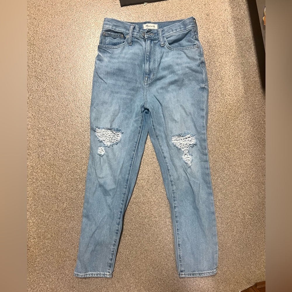 Madewell The Momjean Light Wash Jeans